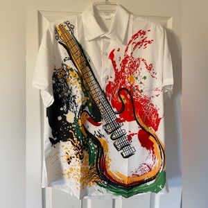 Super cool guitar music shirt very lightweight brand new